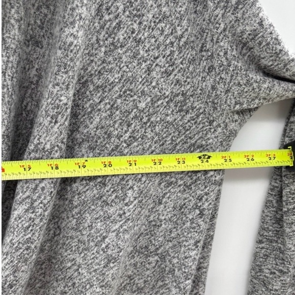 Athleta Gray Hooded Open-Front Longline Cardigan - Picture 5 of 6